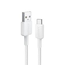 Anker ANKER 322 USB-A TO USB-C CABLE (3FT BRAIDED) WHITE — Buy in Kenya | Batteriq